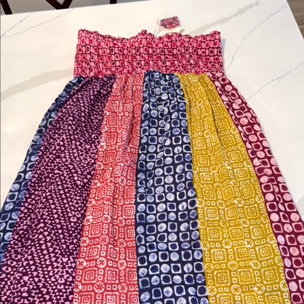 Anthropologie Multicolor Patterned Sun Dress size XL NWT
